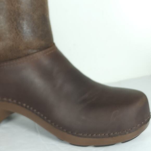 Dansko Women's Stormy EU38 US 7-7.5 Brown Leather Shearling Lined Winter Boots - Picture 15 of 16